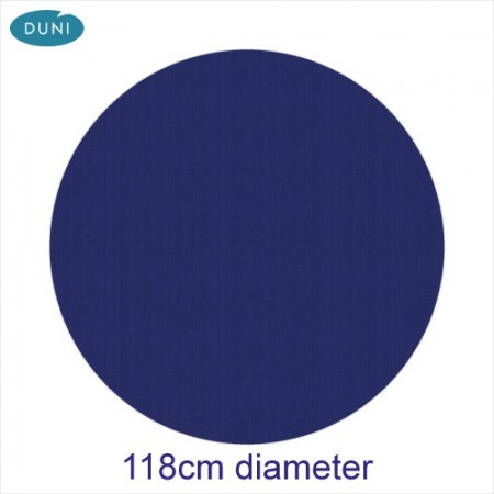 Dunisilk Linnea Folded Round Tablecovers, Dark Blue