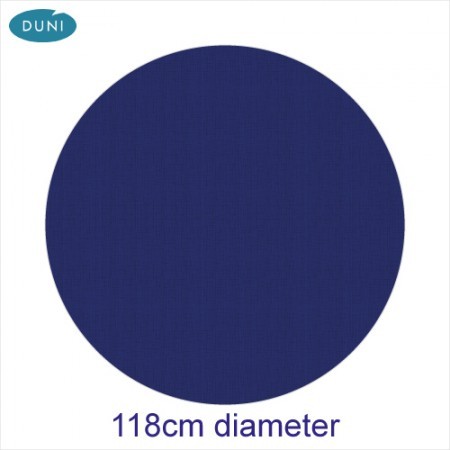 Dunisilk Linnea Round Tablecovers, Dark Blue