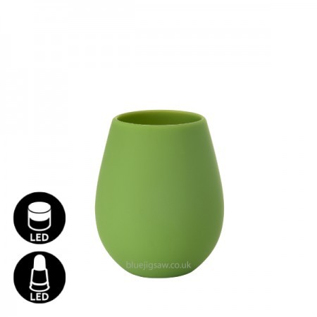 Tropical Silicone Candle Holder, Leaf Green