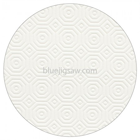Round White Table Protector