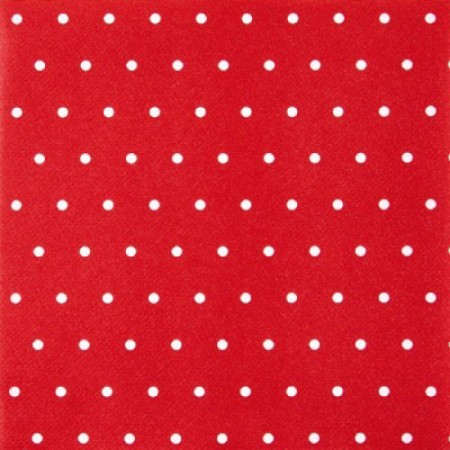 Home Fashion Mini Dots Red/White Airlaid Napkin