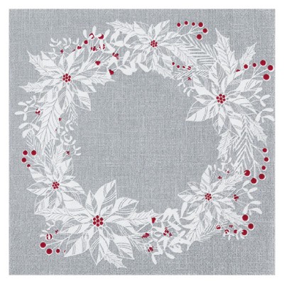 Home Fashion 3ply 33cm Tissue Napkins Scandi Wreath
