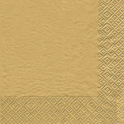 Home Fashion 3ply 40cm Tissue Napkins Gold
