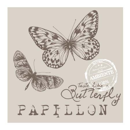 3ply 33cm x 33cm Papillon Napkin