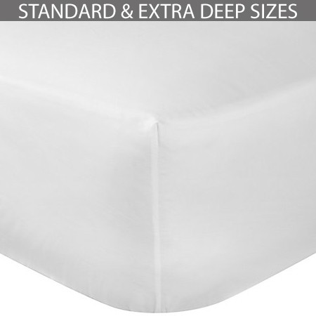Lunar Cotton Fitted Sheets White