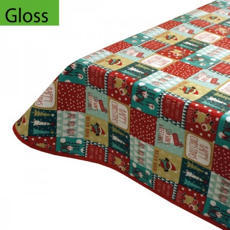 Oilcloth Tablecloth Twinkle Stars Grey