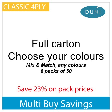 Buy 6 Mixed Packs of Duni Classic napkins and save 23%