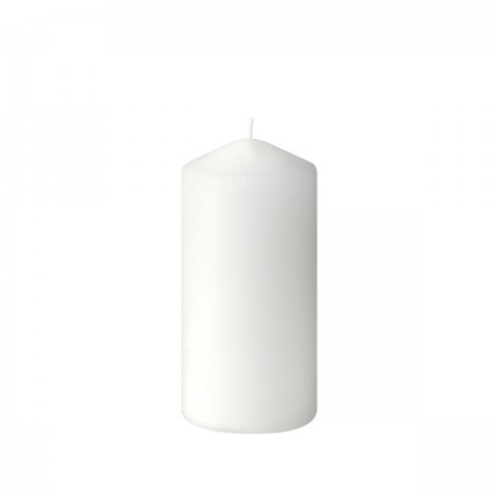 Duni Matt White Pillar Candle, 150mm x Ø70mm
