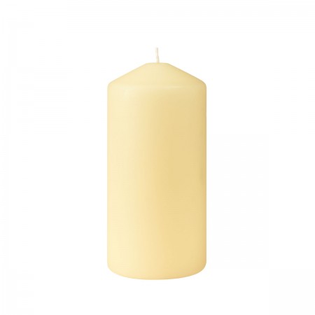 Duni Matt Cream Pillar Candle, 150mm x Ø70mm