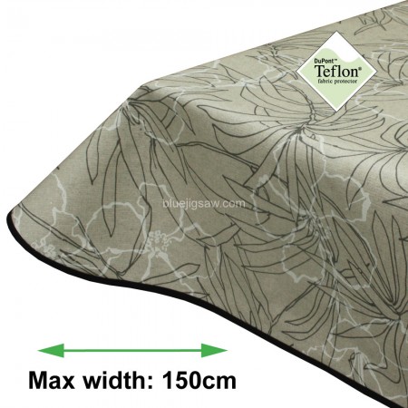 Palma Acrylic Coated Tablecloth with Teflon and Lurex