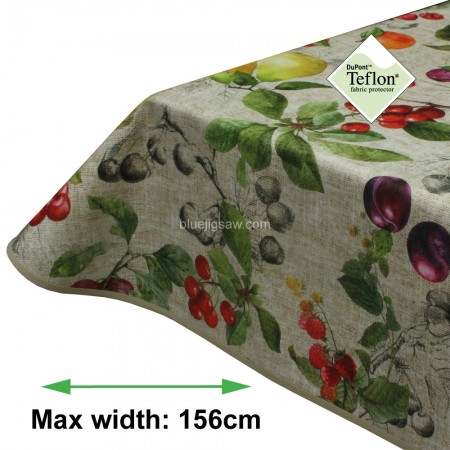 Five A Day Acrylic Coated Tablecloth with Teflon