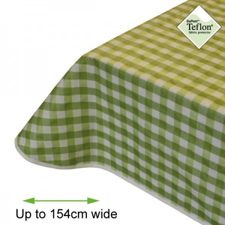 Acrylic Coated Tablecloth shown with Bias Binding Edge Finish