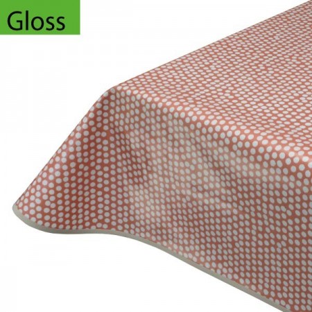 Simply Spots Orange, Gloss Oilcloth Tablecloth