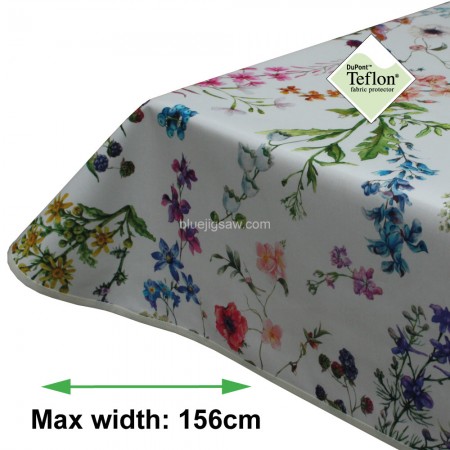 Blooming Delight Acrylic Coated Tablecloth with Teflon