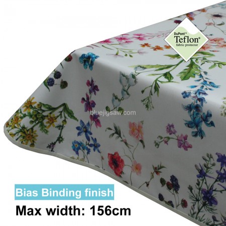 Acrylic Coated Tablecloth with Bias Binding finish