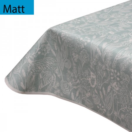 Simply Nature Duckegg Blue, Matt Oilcloth Tablecloth