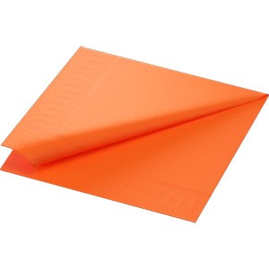 Duni 3ply 40cm Tissue Napkins Sun Orange