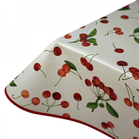 Vinyl PVC Tablecloth Cherries