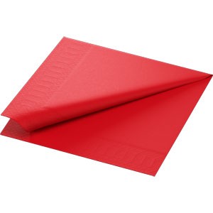 Duni 3ply 40cm Tissue Napkins Red