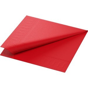 Duni 3ply 33cm Tissue Napkins Red