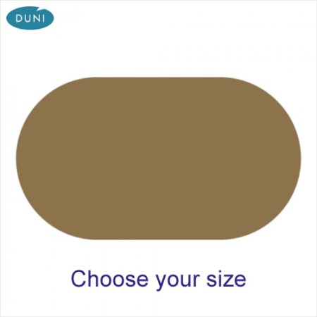 Dunisilk Unicolour Oval Gold Tablecovers
