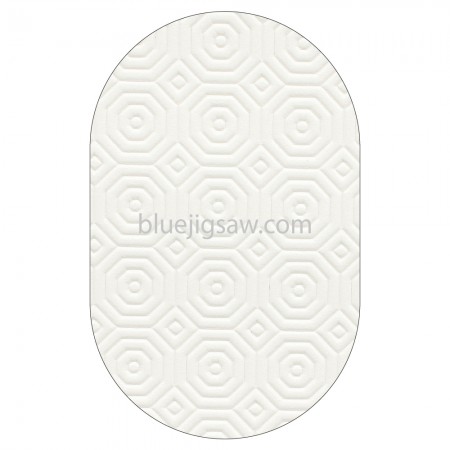 Oval White Table Protector