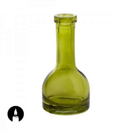 Duni Candle Holder/Vase Bote, Green, 150mm x Ø75mm