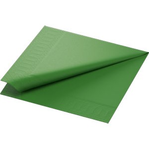 Duni 3ply 40cm Tissue Napkins Leaf Green